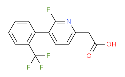 2-Fluoro-3-(2-(trifluoromethyl)phenyl)pyridine-6-acetic acid