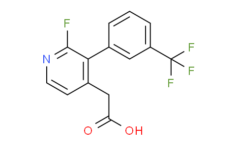 2-Fluoro-3-(3-(trifluoromethyl)phenyl)pyridine-4-acetic acid