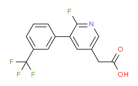 2-Fluoro-3-(3-(trifluoromethyl)phenyl)pyridine-5-acetic acid