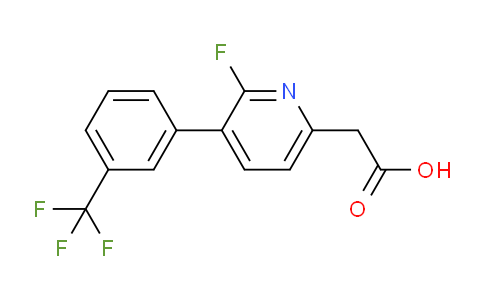 2-Fluoro-3-(3-(trifluoromethyl)phenyl)pyridine-6-acetic acid