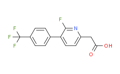 2-Fluoro-3-(4-(trifluoromethyl)phenyl)pyridine-6-acetic acid