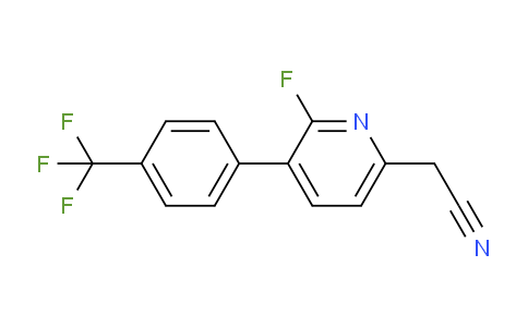 2-Fluoro-3-(4-(trifluoromethyl)phenyl)pyridine-6-acetonitrile