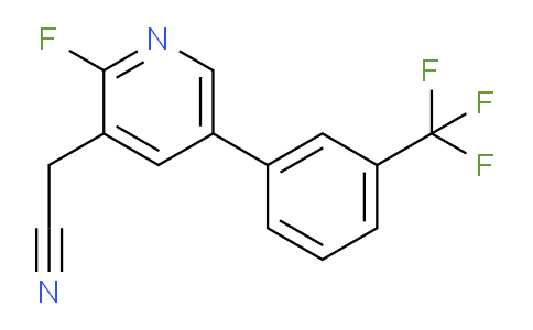 2-Fluoro-5-(3-(trifluoromethyl)phenyl)pyridine-3-acetonitrile