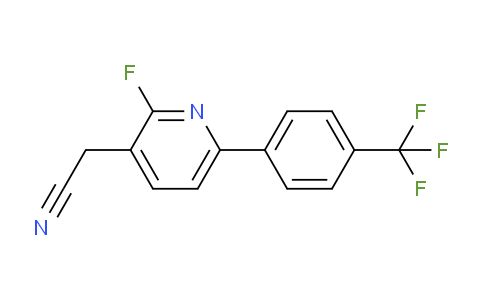 2-Fluoro-6-(4-(trifluoromethyl)phenyl)pyridine-3-acetonitrile