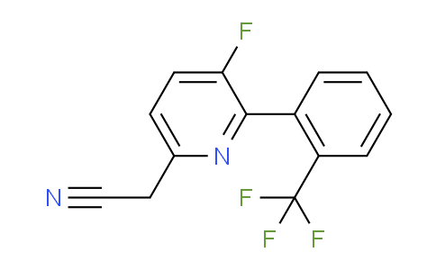 AM80556 | 1261743-13-8 | 3-Fluoro-2-(2-(trifluoromethyl)phenyl)pyridine-6-acetonitrile