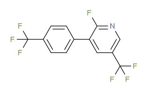 2-Fluoro-5-(trifluoromethyl)-3-(4-(trifluoromethyl)phenyl)pyridine