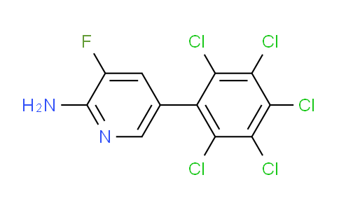 2-Amino-3-fluoro-5-(perchlorophenyl)pyridine