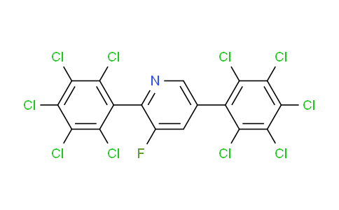 2,5-Bis(perchlorophenyl)-3-fluoropyridine