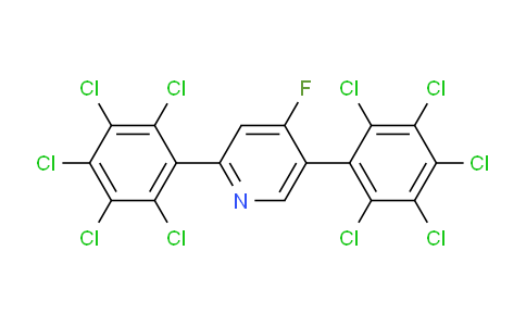 2,5-Bis(perchlorophenyl)-4-fluoropyridine