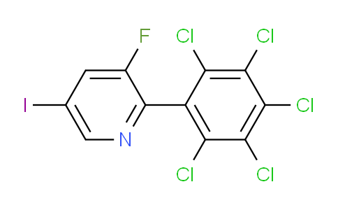 3-Fluoro-5-iodo-2-(perchlorophenyl)pyridine