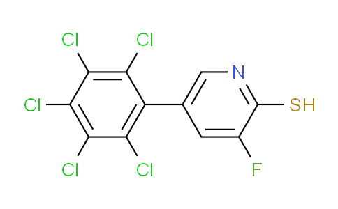 3-Fluoro-2-mercapto-5-(perchlorophenyl)pyridine