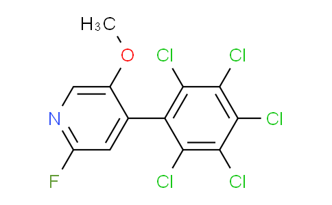 2-Fluoro-5-methoxy-4-(perchlorophenyl)pyridine