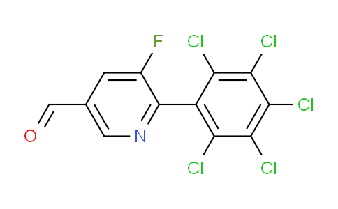 5-Fluoro-6-(perchlorophenyl)nicotinaldehyde