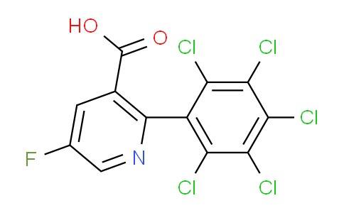 5-Fluoro-2-(perchlorophenyl)nicotinic acid