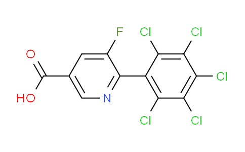 5-Fluoro-6-(perchlorophenyl)nicotinic acid