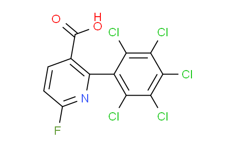 6-Fluoro-2-(perchlorophenyl)nicotinic acid