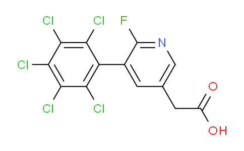 AM80858 | 1361521-34-7 | 2-Fluoro-3-(perchlorophenyl)pyridine-5-acetic acid