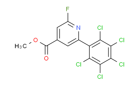 Methyl 2-fluoro-6-(perchlorophenyl)isonicotinate