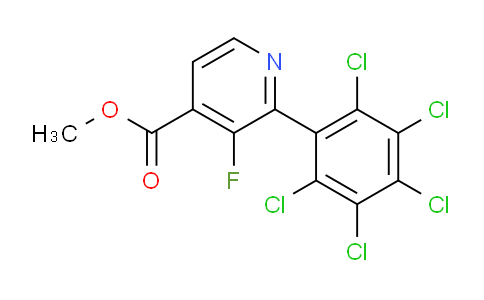 Methyl 3-fluoro-2-(perchlorophenyl)isonicotinate