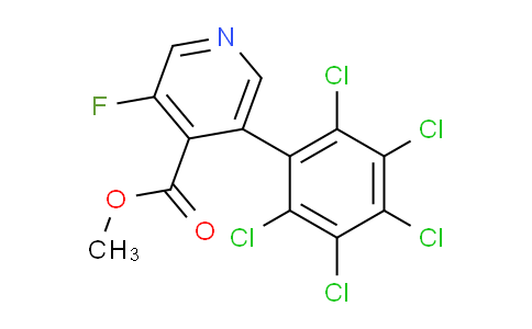 Methyl 3-fluoro-5-(perchlorophenyl)isonicotinate