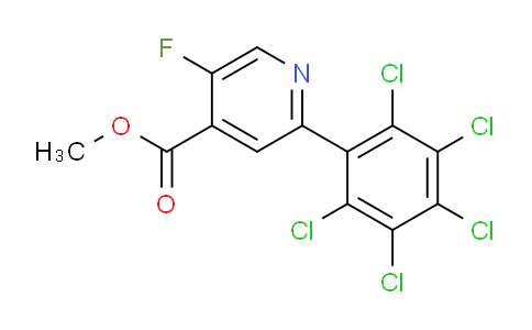 Methyl 5-fluoro-2-(perchlorophenyl)isonicotinate