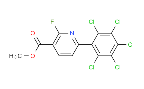 Methyl 2-fluoro-6-(perchlorophenyl)nicotinate