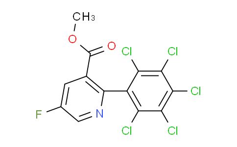 Methyl 5-fluoro-2-(perchlorophenyl)nicotinate