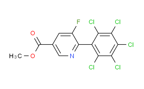 Methyl 5-fluoro-6-(perchlorophenyl)nicotinate