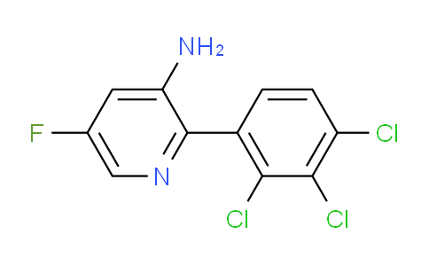 3-Amino-5-fluoro-2-(2,3,4-trichlorophenyl)pyridine
