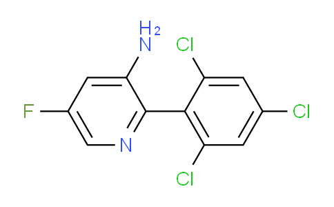 3-Amino-5-fluoro-2-(2,4,6-trichlorophenyl)pyridine