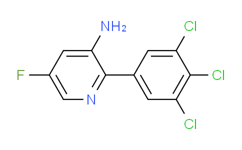 3-Amino-5-fluoro-2-(3,4,5-trichlorophenyl)pyridine