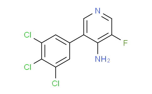 4-Amino-3-fluoro-5-(3,4,5-trichlorophenyl)pyridine