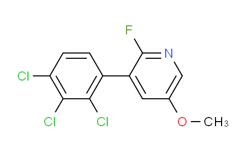AM81075 | 1361667-78-8 | 2-Fluoro-5-methoxy-3-(2,3,4-trichlorophenyl)pyridine