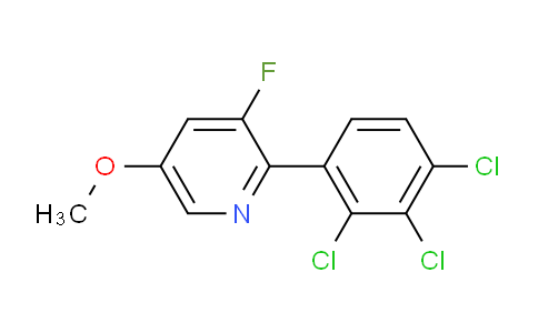 AM81095 | 1361552-12-6 | 3-Fluoro-5-methoxy-2-(2,3,4-trichlorophenyl)pyridine