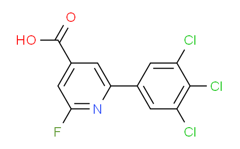 2-Fluoro-6-(3,4,5-trichlorophenyl)isonicotinic acid