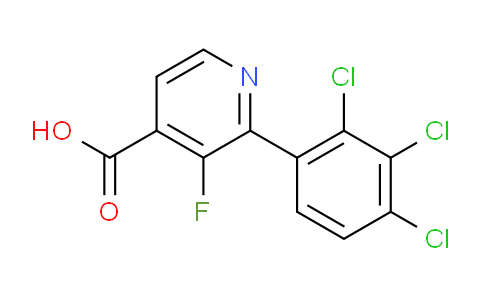 3-Fluoro-2-(2,3,4-trichlorophenyl)isonicotinic acid