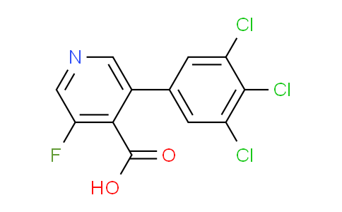 3-Fluoro-5-(3,4,5-trichlorophenyl)isonicotinic acid