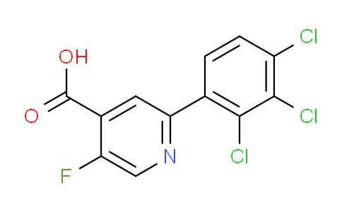 5-Fluoro-2-(2,3,4-trichlorophenyl)isonicotinic acid