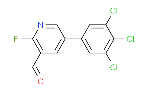 2-Fluoro-5-(3,4,5-trichlorophenyl)nicotinaldehyde