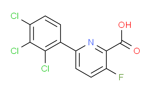3-Fluoro-6-(2,3,4-trichlorophenyl)picolinic acid