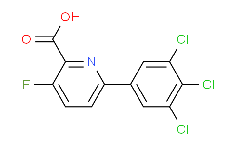 3-Fluoro-6-(3,4,5-trichlorophenyl)picolinic acid