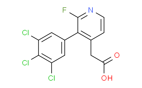 2-Fluoro-3-(3,4,5-trichlorophenyl)pyridine-4-acetic acid