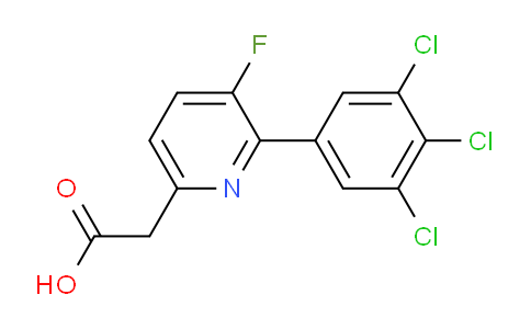 AM81276 | 1361671-24-0 | 3-Fluoro-2-(3,4,5-trichlorophenyl)pyridine-6-acetic acid