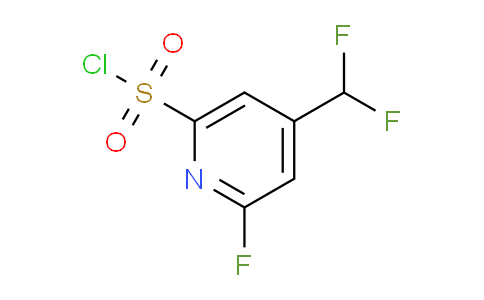 4-(Difluoromethyl)-2-fluoropyridine-6-sulfonyl chloride