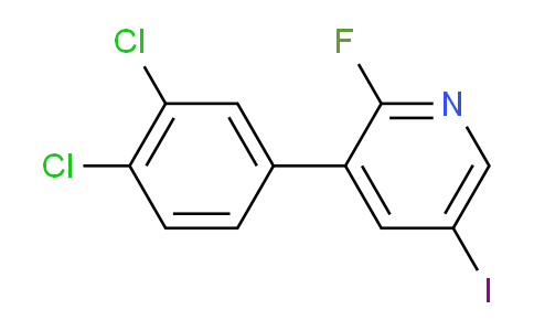3-(3,4-Dichlorophenyl)-2-fluoro-5-iodopyridine