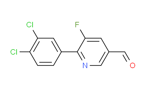 6-(3,4-Dichlorophenyl)-5-fluoronicotinaldehyde