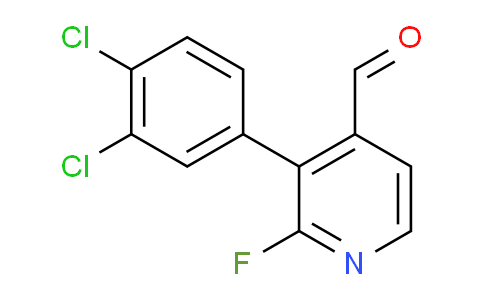 3-(3,4-Dichlorophenyl)-2-fluoroisonicotinaldehyde