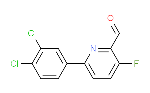 6-(3,4-Dichlorophenyl)-3-fluoropicolinaldehyde