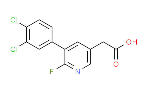 3-(3,4-Dichlorophenyl)-2-fluoropyridine-5-acetic acid
