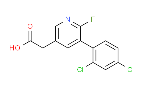 3-(2,4-Dichlorophenyl)-2-fluoropyridine-5-acetic acid